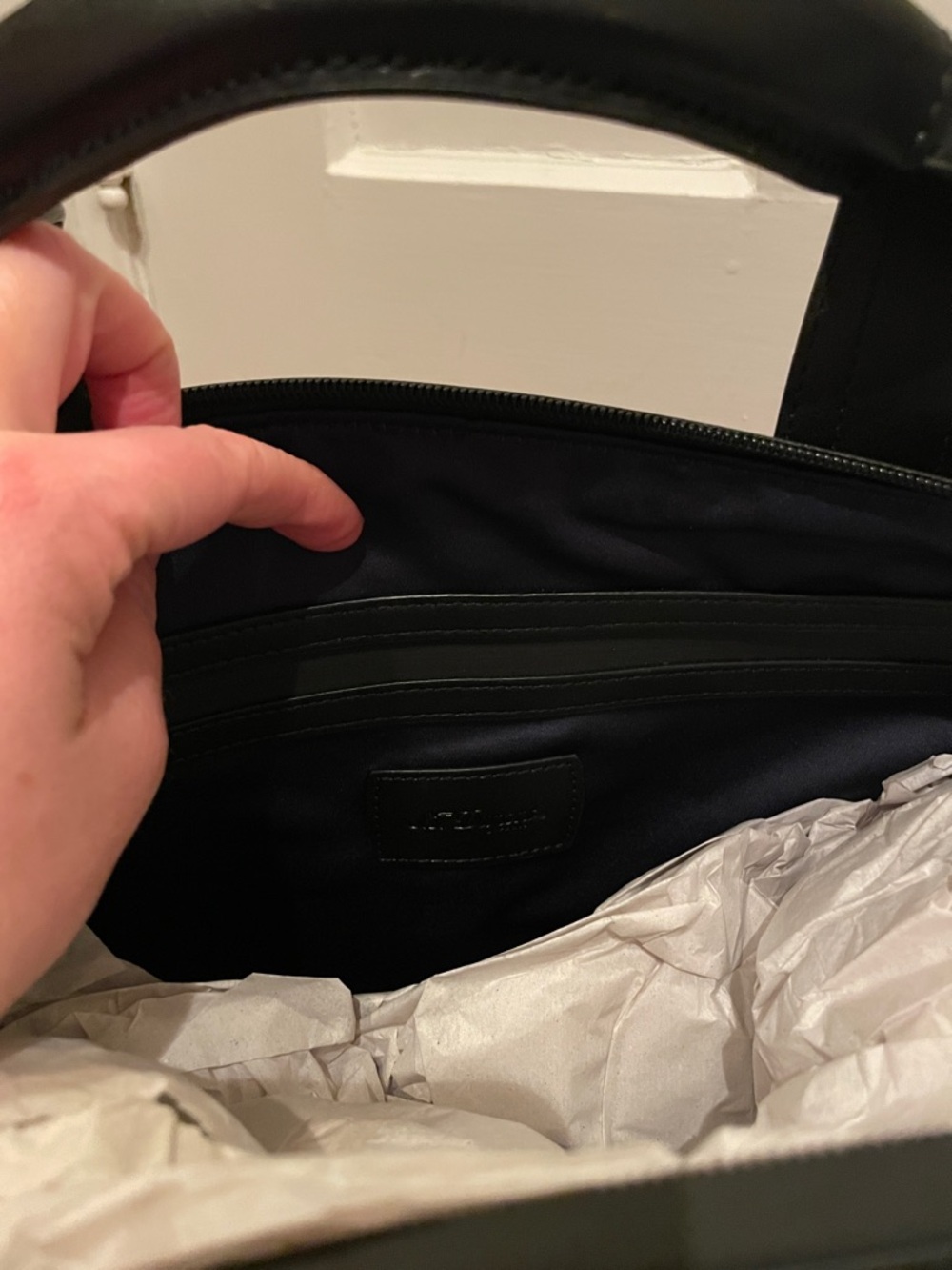 NWT S.T. Dupont Defi Millennium Cosy Small Travel Bag in Black and Blue - Picture 9 of 9